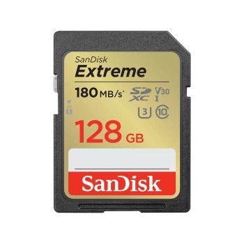 SANDISK EXTREME SDXC 128GB 180/90 MB/s A2 SANDISK EXTREME SDXC 128GB 180/90 MB/s A2