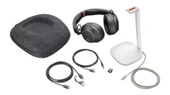 Słuchawki bezprzewodowe HP Poly Voyager Surround 85 UC Charge Stand USB-C + Adapter USB-C/A -8G7T7AA Słuchawki bezprzewodowe HP Poly Voyager Surround 85 UC Charge Stand USB-C + Adapter USB-C/A -8G7T7AA