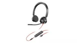 Słuchawki przewodowe HP Poly Blackwire 3325 Stereo Microsoft Teams USB-C + Adapter USB-C/A -8X222AA