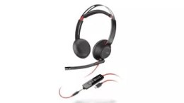 Słuchawki przewodowe HP Poly Blackwire 5220 Stereo USB-C + Adapter USB-C/A - 8X231AA