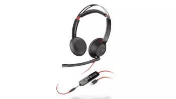 Słuchawki przewodowe HP Poly Blackwire 5220 Stereo USB-C + Adapter USB-C/A - 8X231AA
