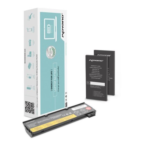Bateria Movano do notebooka Lenovo ThinkPad 45N1127, T440, T450s, X240 (10.8V-11.1V) (4400 mAh) Bateria Movano do notebooka Lenovo ThinkPad 45N1127, T440, T450s, X240 (10.8V-11.1V) (4400 mAh)