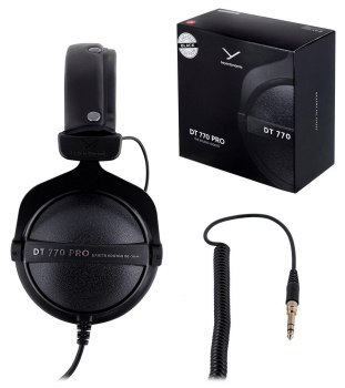 Słuchawki - Beyerdynamic DT 770 PRO 80 OHM BLACK LIMITED EDITION - Słuchawki studyjne zamknięte Słuchawki - Beyerdynamic DT 770 PRO 80 OHM BLACK LIMITED EDITION - Słuchawki studyjne zamknięte