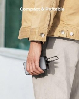 Aukey Powerbank 10 000 mAh, USB-C PD 30W, USB-A 22,5W, szary