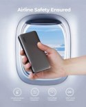 Aukey Powerbank 10 000 mAh, USB-C PD 30W, USB-A 22,5W, szary
