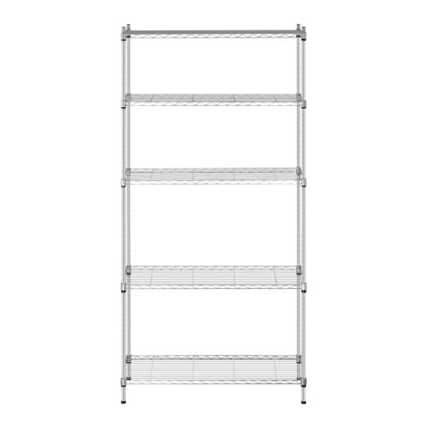 Regał magazynowy druciany ażurowy kolor szary 180x90x35cm do 150kg Regał magazynowy druciany ażurowy kolor szary 180x90x35cm do 150kg