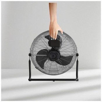 Wentylator podłogowy Black+Decker BXEFF121E (stalowy; 120W) Wentylator podłogowy Black+Decker BXEFF121E (stalowy; 120W)