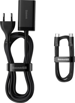 Baseus GaN3 Pro, 2x USB-C, 2x USB, 65W (czarna) Baseus GaN3 Pro, 2x USB-C, 2x USB, 65W (czarna)