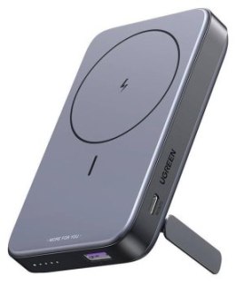 Ugreen PB206 10000mAh USB + USB-C 20W z funkcją podstawki (czarny)