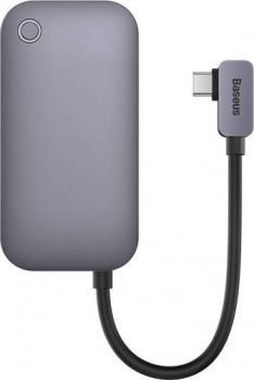 Replikator - Baseus PadJoy Series Hub 4w1 USB-C do USB 3.0 + HDMI + USB-C PD + jack 3.5mm (Szary) Replikator - Baseus PadJoy Series Hub 4w1 USB-C do USB 3.0 + HDMI + USB-C PD + jack 3.5mm (Szary)