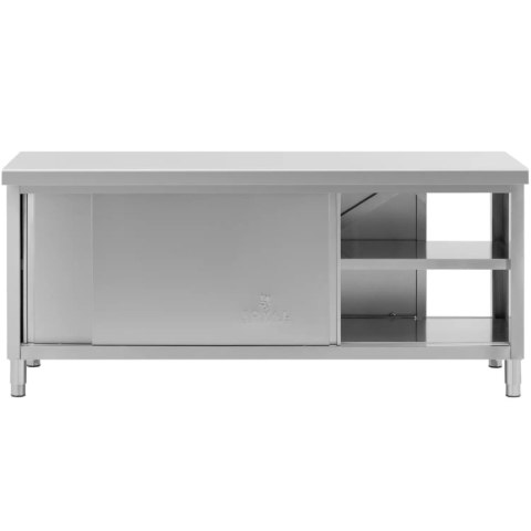 Stół blat roboczy centralny z szafką przelotową STAL 200 x 60 cm Stół blat roboczy centralny z szafką przelotową STAL 200 x 60 cm