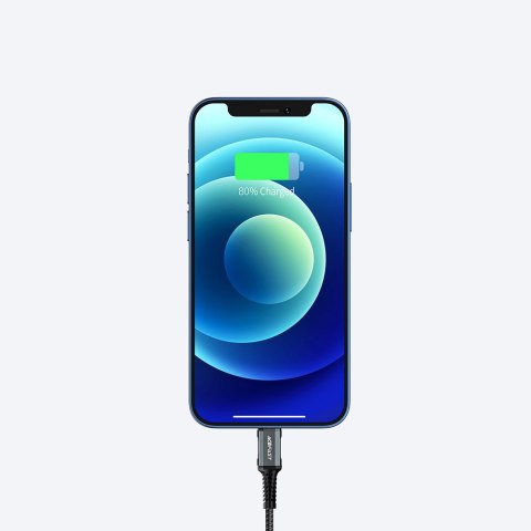 Kabel przewód MFI do iPhone USB - Lightning 2.4A 1.2m czarny Kabel przewód MFI do iPhone USB - Lightning 2.4A 1.2m czarny