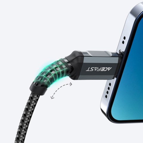 Kabel przewód MFI do iPhone USB - Lightning 2.4A 1.2m czarny Kabel przewód MFI do iPhone USB - Lightning 2.4A 1.2m czarny