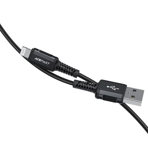 Kabel przewód MFI do iPhone USB - Lightning 2.4A 1.8m czarny Kabel przewód MFI do iPhone USB - Lightning 2.4A 1.8m czarny