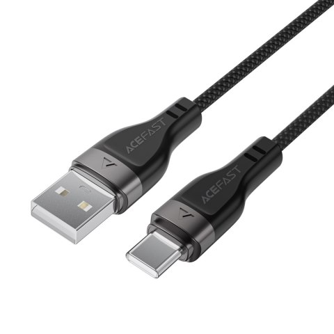 Kabel przewód USB-A - USB-C 3A z magnetycznym organizerem 1.2m - czarny Kabel przewód USB-A - USB-C 3A z magnetycznym organizerem 1.2m - czarny