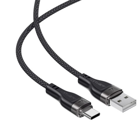 Kabel przewód USB-A - USB-C 3A z magnetycznym organizerem 1.2m - czarny Kabel przewód USB-A - USB-C 3A z magnetycznym organizerem 1.2m - czarny