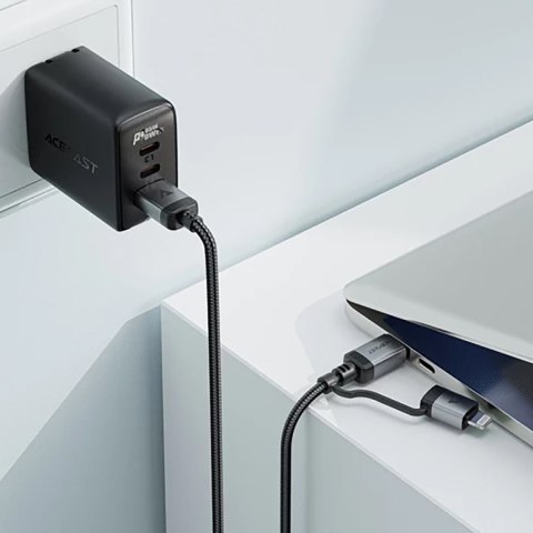 Kabel przewód USB-C - USB-C / Lightning 60W 480Mb/s 3A 1.2m - czarny Kabel przewód USB-C - USB-C / Lightning 60W 480Mb/s 3A 1.2m - czarny