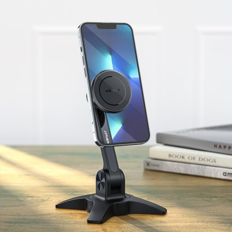 Podstawka stojak uchwyt magnetyczny do telefonu czarny Podstawka stojak uchwyt magnetyczny do telefonu czarny
