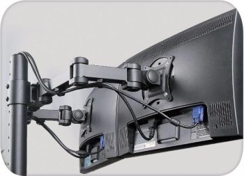 Uchwyt - Techly Uchwyt podwójny biurkowy LCD (301740) 13-27" Uchwyt - Techly Uchwyt podwójny biurkowy LCD (301740) 13-27"