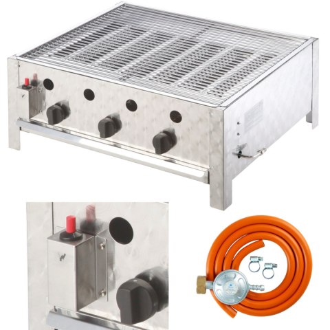 Grill gazowy gastronomiczny 3 - palnikowy z rusztem RASCAL 10 kW Grill gazowy gastronomiczny 3 - palnikowy z rusztem RASCAL 10 kW
