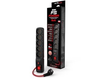 Listwa antyprzepięciowa - Acar F5 Power 5 gniazd 10.0m 16A Listwa antyprzepięciowa - Acar F5 Power 5 gniazd 10.0m 16A