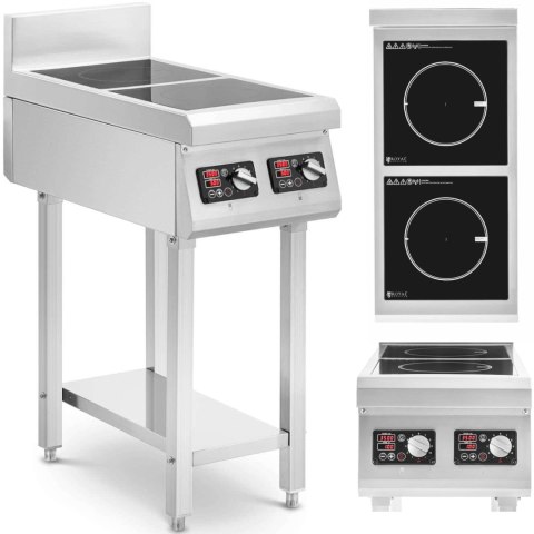 Kuchnia indukcyjna 2 palnikowa wolnostojąca 400 V 2 x 3500 W Kuchnia indukcyjna 2 palnikowa wolnostojąca 400 V 2 x 3500 W