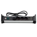 Listwa zasilająca Alu Office Line 4 gniazda 2 USB A I C 1,8m