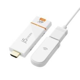 Adapter do bezprzewodowego przesyłania obrazu i dźwięku j5create Screencast 4K HDMI Wireless Display Adapter Miracast/AirPlay/C