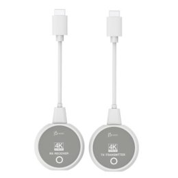 Nadajnik i odbiornik audio/video bezprzewodowy j5create ScreenCast 4K Wireless Display HDMI Extender ; kolor biały JVAW75-N