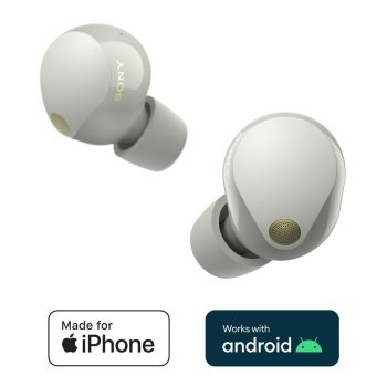 Słuchawki Sony WF1000XM5S.CE7 douszne srebrne Słuchawki Sony WF1000XM5S.CE7 douszne srebrne