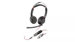 Słuchawki przewodowe HP Poly Blackwire 5220 Stereo Black USB-C - 8X231A6