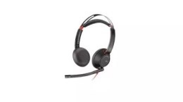 Słuchawki przewodowe HP Poly Blackwire 5220 Stereo Black USB-C - 8X231A6