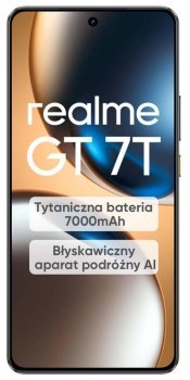 Smartfon realme GT 7T 12/256GB Żółty Smartfon realme GT 7T 12/256GB Żółty