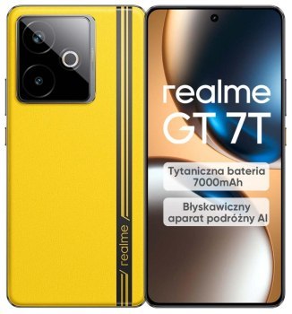 Smartfon realme GT 7T 12/512GB Żółty Smartfon realme GT 7T 12/512GB Żółty