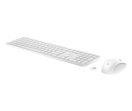 Zestaw bezprzewodowy klawiatura + mysz HP 655 White 860P8AA