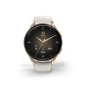Smartwatch Hama 8900 GPS AMOLED 1.32'' z beżowym paskiem silikonowym - złoty