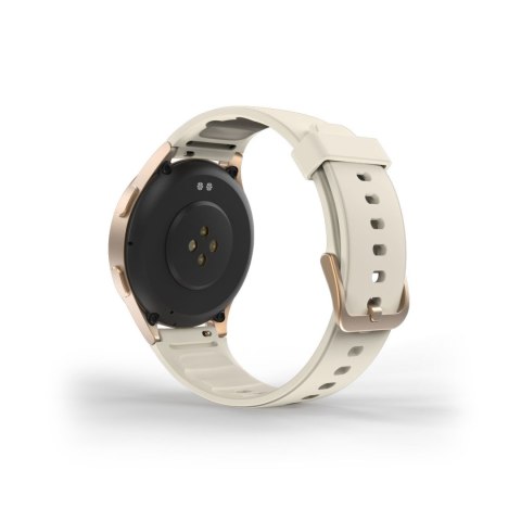 Smartwatch Hama 8900 GPS AMOLED 1.32'' z beżowym paskiem silikonowym - złoty Smartwatch Hama 8900 GPS AMOLED 1.32'' z beżowym paskiem silikonowym - złoty