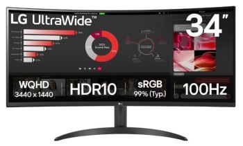 LG 34WR50QK-B - 34'' | WQHD | VA | 100Hz | HDR LG 34WR50QK-B - 34'' | WQHD | VA | 100Hz | HDR