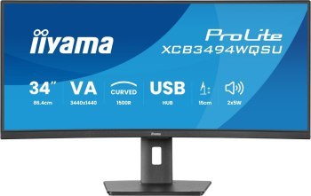 Iiyama ProLite XCB3494WQSU-B1 - 34'' UWQHD | VA | 0.4ms | 120Hz Iiyama ProLite XCB3494WQSU-B1 - 34'' UWQHD | VA | 0.4ms | 120Hz