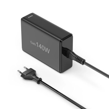 Hama GaN 140W PD/QC 3x USB-C, 2x USB-A czarna Hama GaN 140W PD/QC 3x USB-C, 2x USB-A czarna