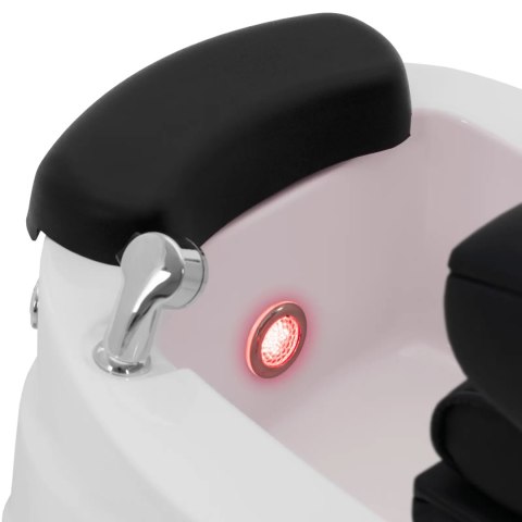 Fotel podologiczny do pedicure z funkcją masażu brodzikiem - czarny Fotel podologiczny do pedicure z funkcją masażu brodzikiem - czarny