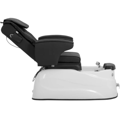 Fotel podologiczny do pedicure z funkcją masażu brodzikiem - czarny Fotel podologiczny do pedicure z funkcją masażu brodzikiem - czarny