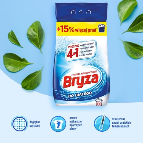 Bryza 4w1 proszek WHITE 6,825kg / 105 prań Bryza 4w1 proszek WHITE 6,825kg / 105 prań