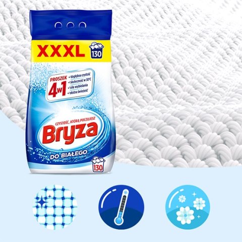 Bryza 4w1 proszek WHITE 8,45kg / 130 prań Bryza 4w1 proszek WHITE 8,45kg / 130 prań