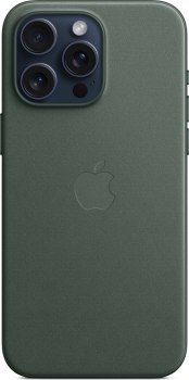 Apple iPhone 15 Pro Max FineWoven Case with MagSafe evergreen Apple iPhone 15 Pro Max FineWoven Case with MagSafe evergreen
