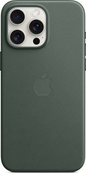 Apple iPhone 15 Pro Max FineWoven Case with MagSafe evergreen Apple iPhone 15 Pro Max FineWoven Case with MagSafe evergreen