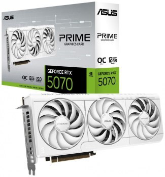 Karta graficzna - ASUS GeForce RTX 5070 PRIME OC WHITE 12GB DLSS 4 Karta graficzna - ASUS GeForce RTX 5070 PRIME OC WHITE 12GB DLSS 4