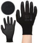 Rękawice Robocze MERCATOR Tech Black+Black PU - 240 Par (8 - M)