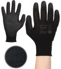 Rękawice Robocze MERCATOR Tech Black+Black PU - 240 Par (8 - M)