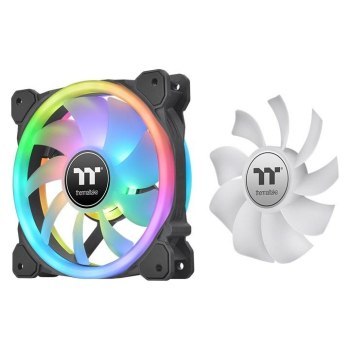 THERMALTAKE SWAFAN 12 RGB +KONTROLER +ZAMIENNE ŁOPATKI (REVERSE) - BLACK CL-F137-PL12SW-A THERMALTAKE SWAFAN 12 RGB +KONTROLER +ZAMIENNE ŁOPATKI (REVERSE) - BLACK CL-F137-PL12SW-A